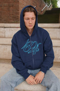 Script Logo Zip Up Hoodie (Coming Soon)