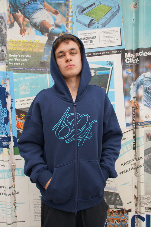 Script Logo Zip Up Hoodie (Coming Soon)