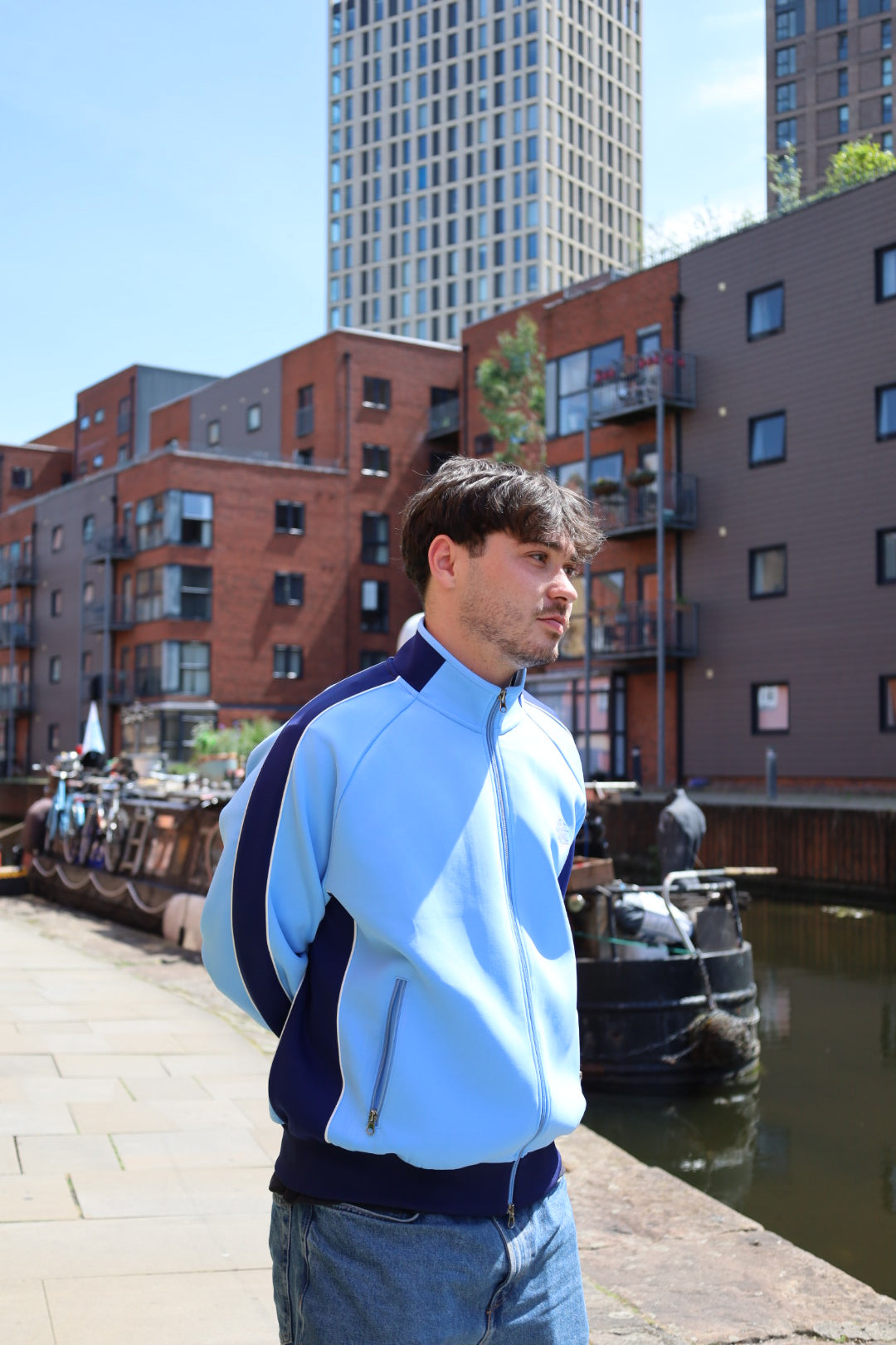 The Track Jacket Sky Blue - First 100 – The 1894 Collective