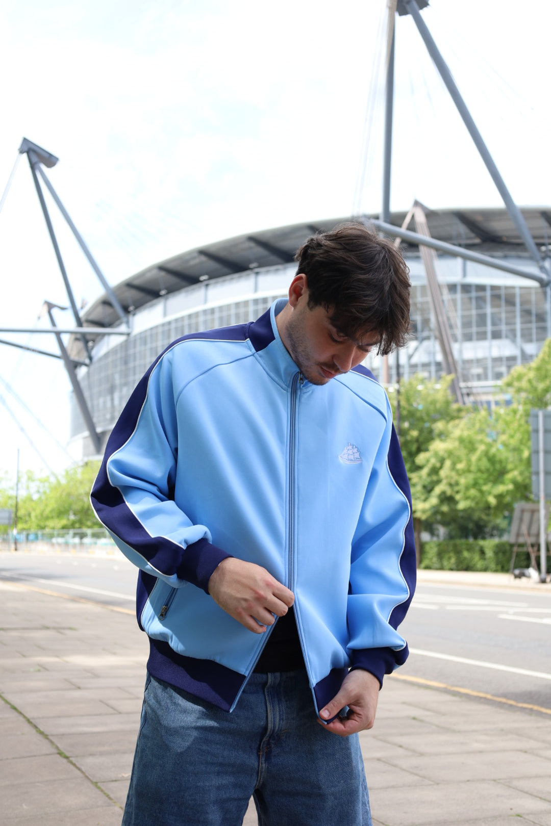 The Track Jacket Sky Blue - First 100 – The 1894 Collective