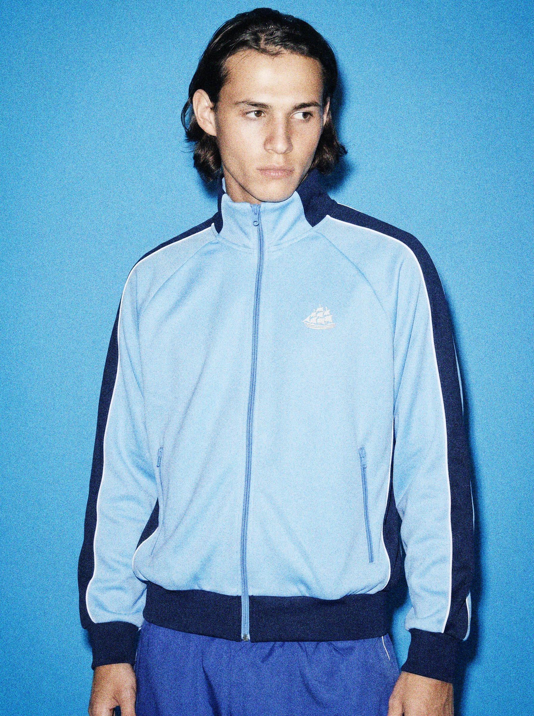 The Track Jacket - Sky Blue - Sign up